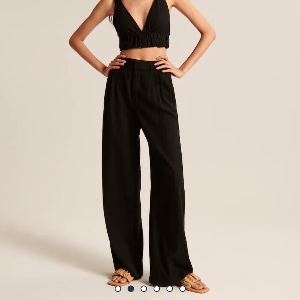 Abercrombie Tailored Wide Leg Pants